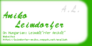 aniko leimdorfer business card